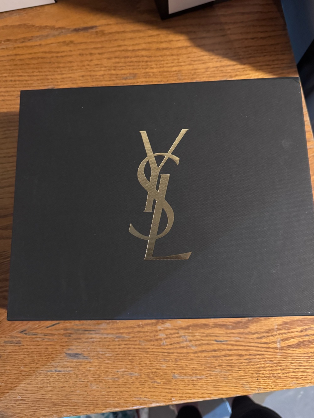 Yves Saint Laurent Black Box with Gold YSL Monogram